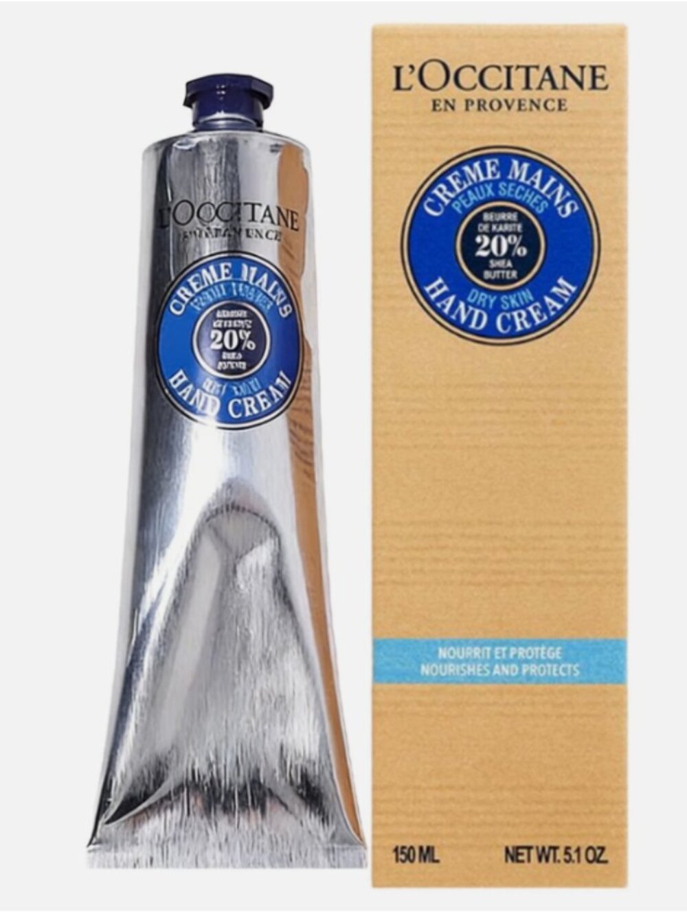 MSRP $38 – L'Occitane en Provence Shea Butter Hand Cream – 150 mL / 5 oz – NIB